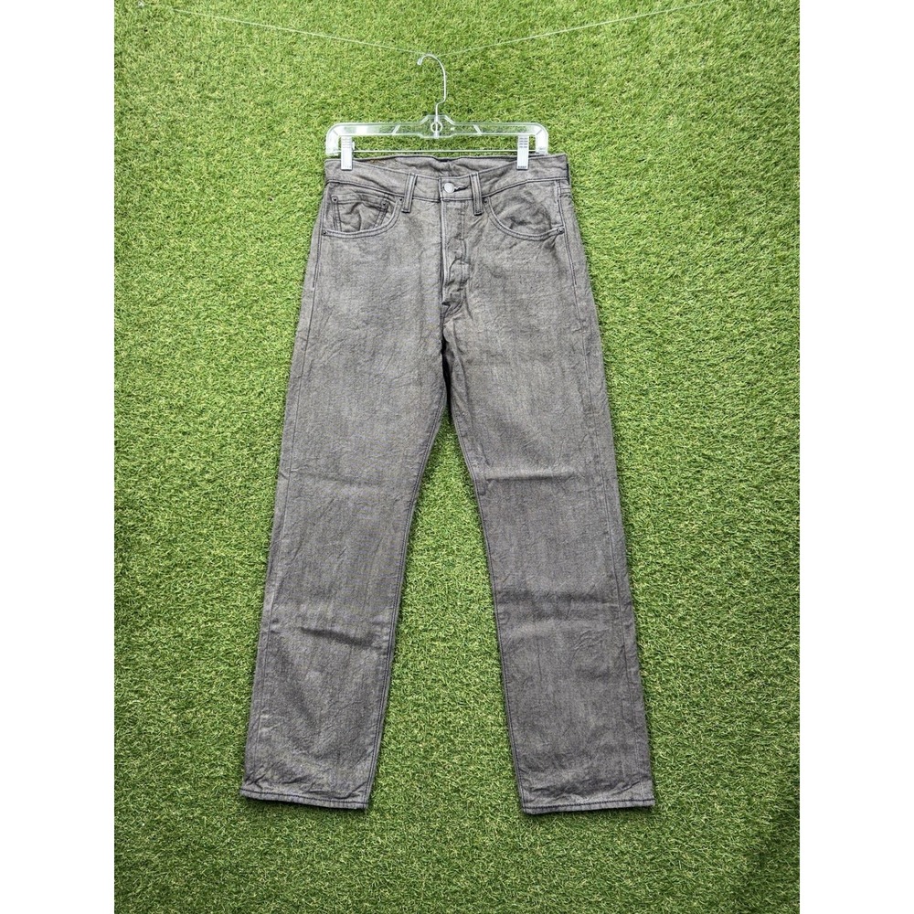 Levis 501 XX Jeans Mens 32x32 Gray Denim Button Fly Casual Grunge Workwear